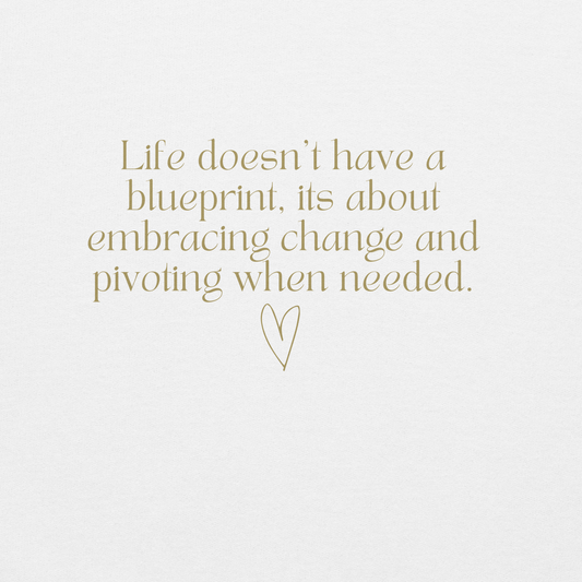 Embrace Change And Pivot (White) Unisex Hoodie