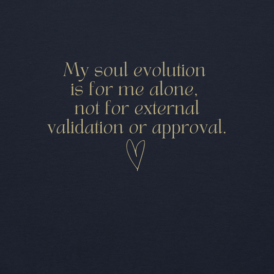 My Soul Evolution Is For Me Alone (Navy) Unisex Hoodie