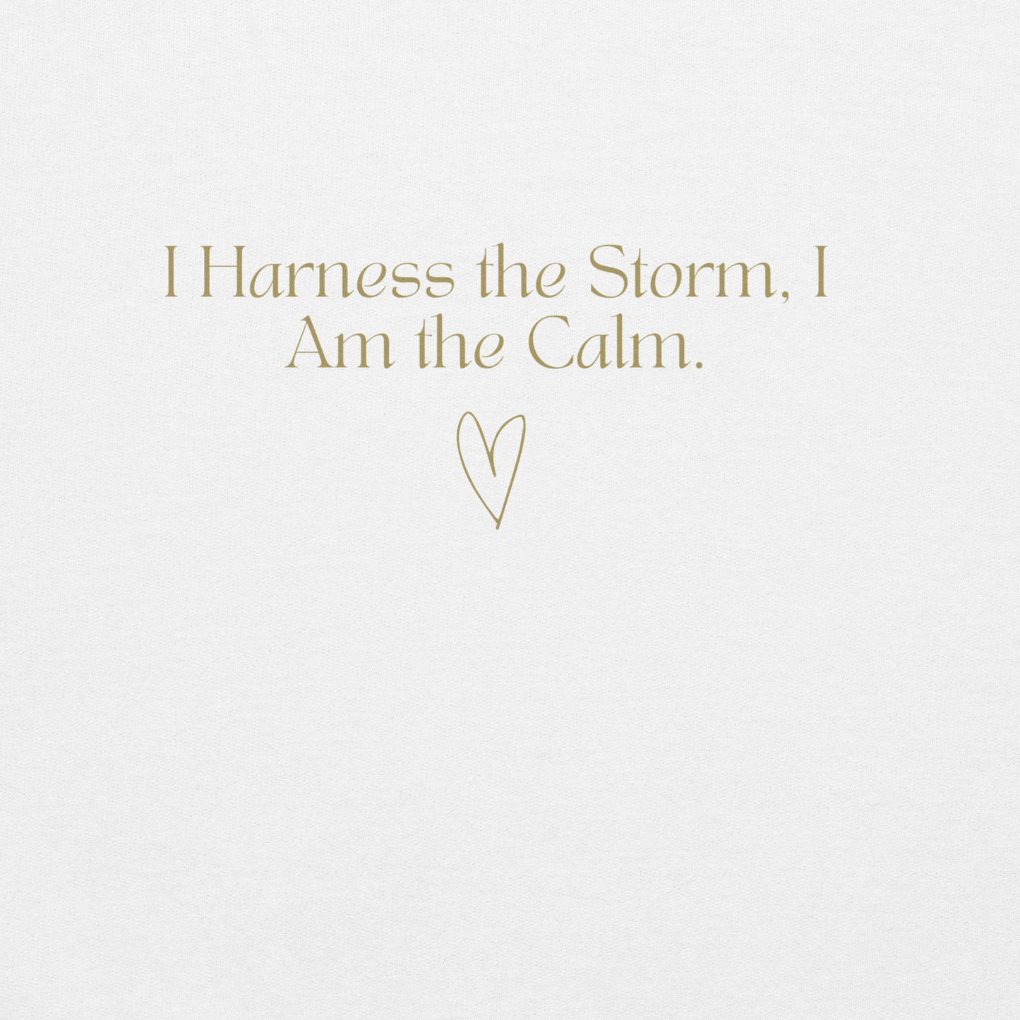 I Am The Calm (White) Unisex Hoodie