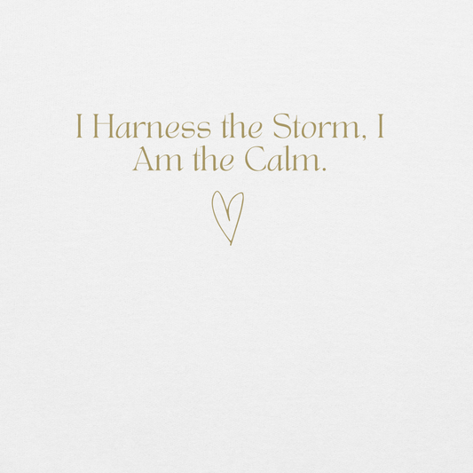 I Am The Calm (White) Unisex Hoodie